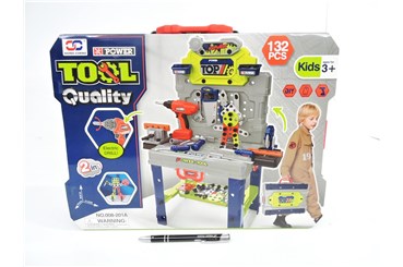 WARSZTAT narzędziowy z wiertarką, 40x31x10 cm, wal