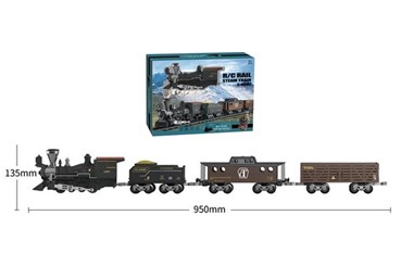 *Zestaw z pociągiem B/O, światło i dźwięk 42x33x13