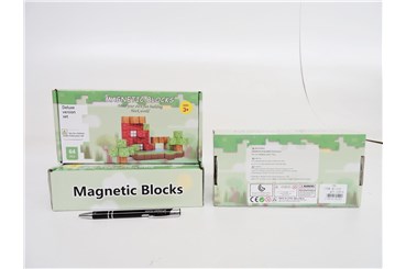 KLOCKI MINECRAFT, magnetyczne, 64 el., 22x11x6 cm