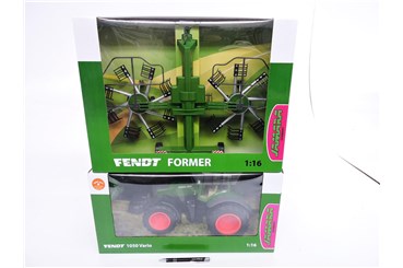 *FARMA Traktor, 1:16, Fendt RC + przetrząsarka