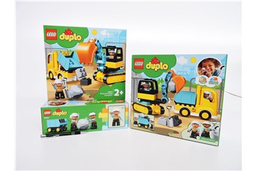 *LEGO DUPLO 20 el. Ciężarówka i kopara gąsien.  /4