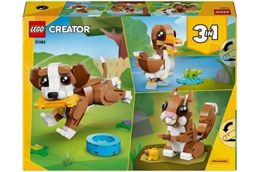 LEGO CREATOR,  urocze zwierzątka, psotny szczeniac