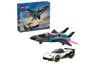 LEGO CITY 259 el. Odrzutowiec kontra samochód