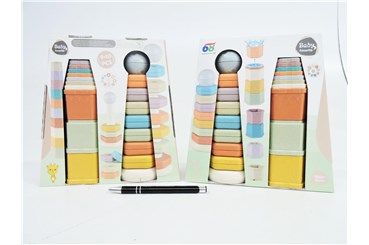 Układanka, piramidki x2 , kart