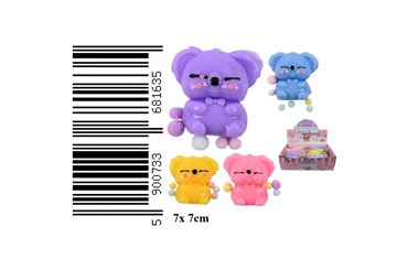 AST. GNIOTEK x 16 miś, 7x7 cm, 4 kol.,    displ.