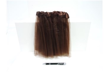 SPÓDNICZKA tiulowa, brązowa, 30 cm