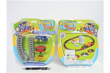 KOLEJKA, 11 el., nakręcane, 25x22 cm,     blist.