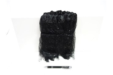 SPÓDNICZKA tiulowa, czarna, 30 cm