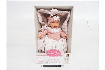 *Hiszpańska lalka bobas Antonio 27 cm nosidełko