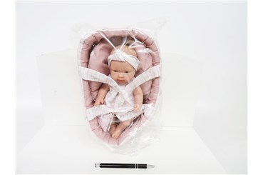 *Hiszpańska lalka bobas  Arias 26cm dziew.,nosideł