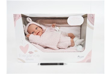 *Hiszpańska lalka bobas ARIAS, leżący, królik