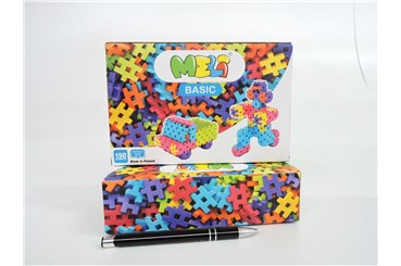 *KLOCKI MELI, Basic, 150 el., 12x19x5 cm, 3+