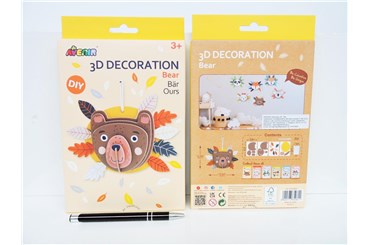 ---- Dekoracja 3D - MIŚ, 3+,      kart.