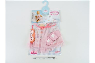BABY ANNABELL Suknia, 43 cm, korony, owieczki