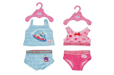 *BABY BORN - zestawy bielizny, 43cm, wieszak, 2 wz