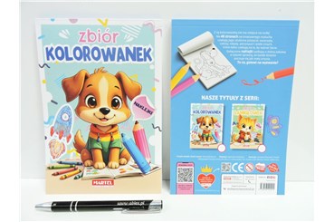 KSIĄŻ. Zbiór kolorowanek, z naklej.