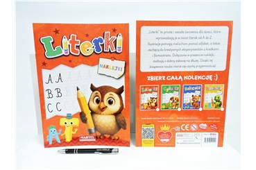 KSIĄŻ. Literki, z naklej.