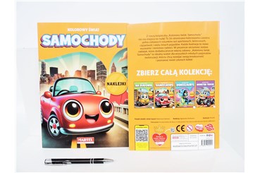 KSIĄŻ. Kolorowy świat Samochody z naklejkami