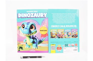 KSIĄŻ. Kolorowy świat Dinozaury z naklejkami