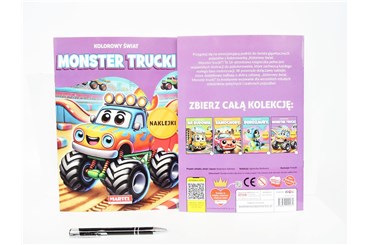 KSIĄŻ. Kolorowy świat Monster Trucki z naklejkami
