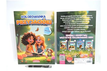 KSIĄŻ. Kolorowanka Przyjaciółki z naklej.