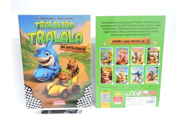 KSIĄŻ. Tralalero Tralala na wyścigach, z naklej.