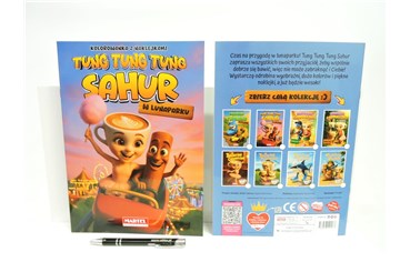 KSIĄŻ. Tung Tung Sahur w lunaparku, z naklej.