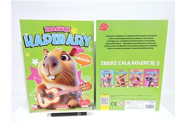 KSIĄŻ. ZABAWNE KAPIBARY, z naklej.