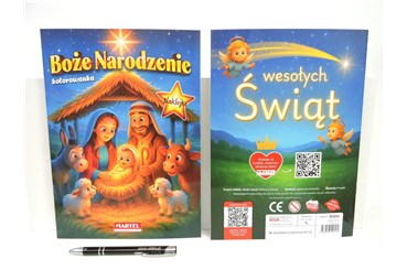 KSIĄŻ. Boże Narodzenie Szopka, z naklej.