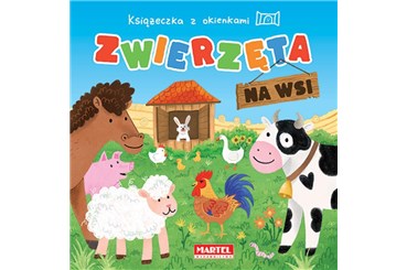 KSIĄŻ. Książeczka z okienkami, zwierzęta na wsi