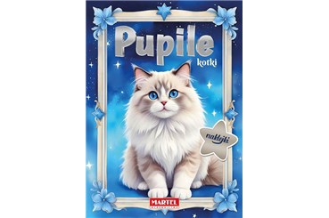 KSIĄŻ. Kolorowanka Pupile kotki z naklej.