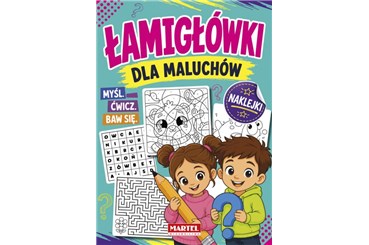 KSIĄŻ.Łamigłówki dla maluch. z naklejkami