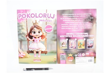 KSIĄŻ. Pokoloruj Królewny z naklejkami