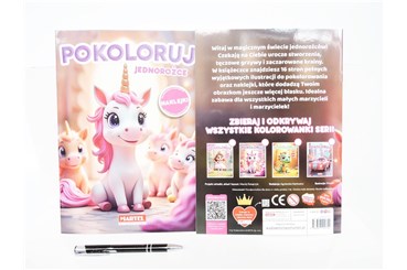 KSIĄŻ. Pokoloruj Jednorożce z naklejkami
