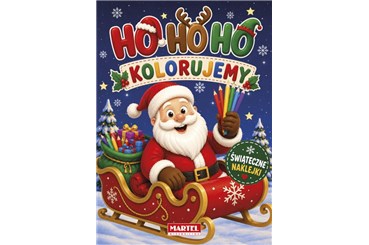 KSIĄŻ.HO HO HO kolorujemy z naklejkami