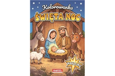 KSIĄŻ. Święta noc z naklejkami