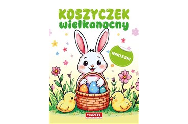 KSIĄŻ. Koszyczek wielkanocny z naklejkami