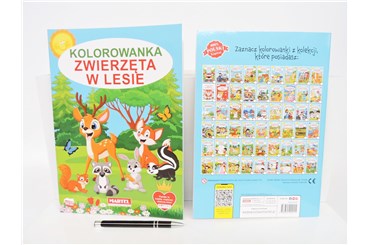 KSIĄŻ. Kolorowanka ZWIERZĘTA W LESIE