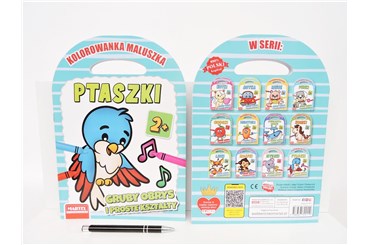 KSIĄŻ. Kolorowanka maluszka PTASZKI