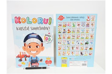 KSIĄŻ. Kolekcja koloruj Warsztat samochodowy