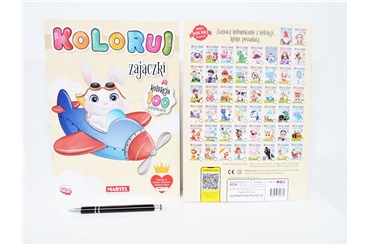 KSIĄŻ. Kolorowanka koloruj zajączki