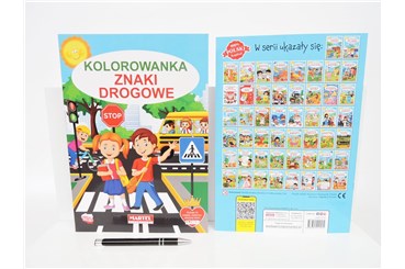 KSIĄŻ. Kolorowanka ZNAKI DROGOWE