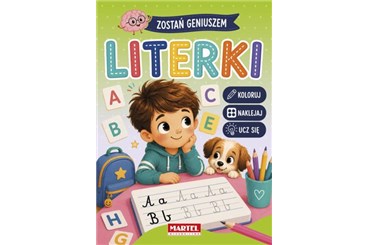 KSIĄŻ. Zostań geniuszem Literki z naklejkami