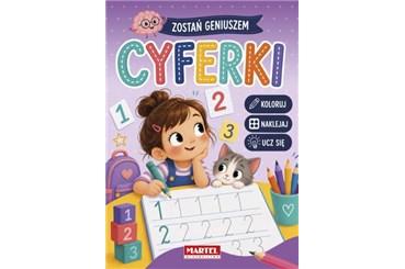 KSIĄŻ. Zostań geniuszem Cyferki z naklejkami