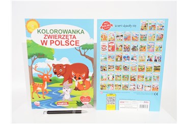 KSIĄŻ. Kolorowanka ZWIERZĘTA W POLSCE