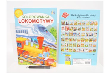 KSIĄŻ. Kolorowanka LOKOMOTYWY