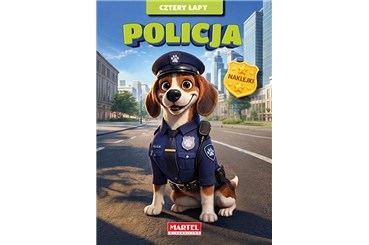 KSIĄŻ. Cztery łapy. Policja z naklejkami