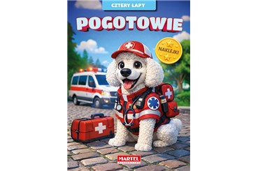 KSIĄŻ. Cztery łapy. Pogotowie z naklejkami