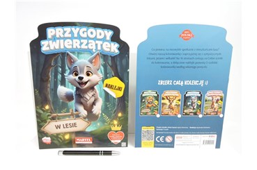 KSIĄŻ. Przygody zwierzątek - W LESIE, z naklej