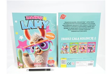 KSIĄŻ. ZABAWNE LAMY, z naklej.